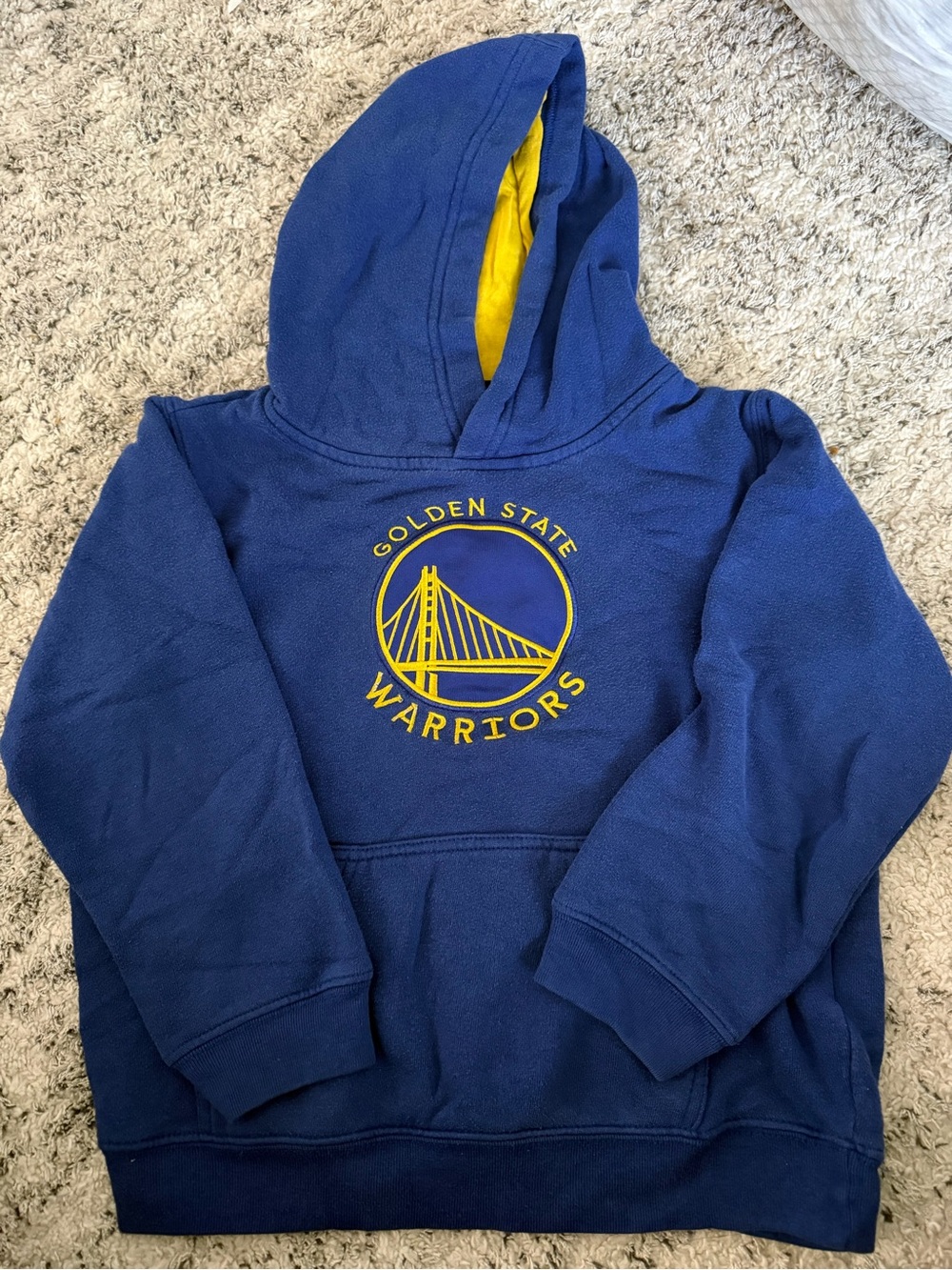 NBA Youth Royal Blue Hoodie with Yellow Logo